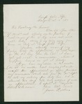 1862-10-16 Jason Huckins writes regarding the offer of surgeon of the 16th Regiment by Jason Huckins