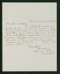 1863-03-24 Captain William H. Chesley, Company A, reports the death of Lieutenant William Prince Hersey on February 24 by William H. Chesley