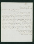 1863-08-08 L. Bailey writes Governor Coburn about transportation home for the regiment by L. Bailey