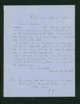1863-09-01 Dr. Josiah Jordan inquires if his services as surgeon are still needed by Josiah Jordan
