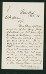 1863-12-08 C.H. Sanborn inquires about George Holt who was wounded at Gettysburg by C. H. Sanborn