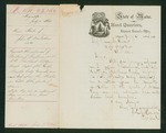 1864-07-11 Adjutant General Hodsdon inquires about Andrew Sanborn's enlistment by John L. Hodsdon