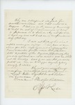 Undated letter from Charles [Luce?] requesting release from jail by Charles Luce
