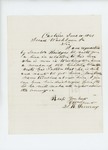 1861-06-10 S.R. Devereux writes to Governor Washburn about discharge for Senator Bridges' son by S. R. Devereux