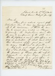 1861-06-26  Colonel Jameson writes to Governor Washburn to request 350 additional men and supplies