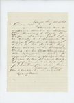 1861-07-30 Dr. McRuer writes to the Governor to temporarily offer his services by Daniel McRuer
