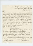 1861-08-19 Samuel W. Hoskins submits invoice to Adjutant General Hodsdon for transport of additional recruits by Samuel W. Hoskins
