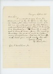 1861-09-04 Vice President Hannibal Hamlin recommends Samuel B. Hinckley for position as lieutenant by Hannibal Hamlin