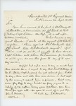 1861-09-14  Samuel W. Hoskins writes to Adjutant General Hodsdon to correct error in promotions
