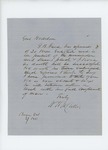 1861-10-27 W. H. McGillis [Mills?] informs Adjutant General Hodsdon of the recruitment of more men by William H. McGillis