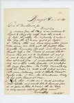 1861-12-02 Daniel White updates Governor Washburn on status of recruitments by Daniel White