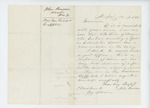 1861-12-07 John Benson recommends appointment of J.B. Field by John Benson