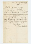 1862-01-04 Captain Daniel White informs General Hodsdon that recruits have arrived by Daniel White