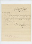 1862-03-05 Major General McClellan requests transfer of Lieutenant John E. Reynolds to Captain in the 17th U.S. Infantry by Adjutant General