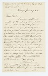 1862-06-27 D. Sanborn requests benefits on behalf of the widow of Henry Pollen by D. Sanborn