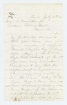 1862-07-12  George W. Brown supports the promotion of Major Daniel Chaplin to Colonel