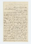 1862-08-01  Elijah W. Hasey requests a commission for his son William H. H. Hasey in the 18th Regiment