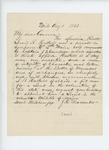 1862-08-01   J.H. Macomber, Phineas Tolman, and John S. Sampson recommend Lewis R. Haskell for promotion