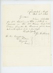 1863-02-20  George W. Brown recommends L.D. Carver for promotion