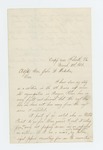 1863-03-2  L.W. Atkins inquires about his term of service