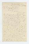 1863-03-12  A.H. Bigelow writes to request transfer of wounded Levi Gordon transferred to Augusta hospital