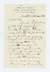 1862-10-24 William Northend requesting information on benefits for mother of Charles A. Gardner, Jr. by William D. Northend