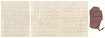 1864-10-07   Letter from Lieutenant A.R. Wescott to his parents about the Battle of Peebles' Farm and enclosing a fragment of the regimental flag
