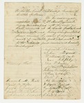 Undated - Petition for honorable discharges due to incapacitation from exposure and lack of food and water by Woodbury Hall