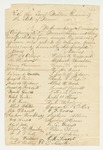 Undated (circa 1861) - Members of Company K petition for honorable discharge due to incapacity from exposure