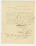 1861-04-24  Captain William Rogers requests muskets for new recruits in Company A