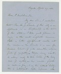 1861-04-27  Edward Fenno recommends A.J. Church for chaplain