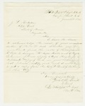1861-06-12 Adjutant Burt writes Adjutant General Hodsdon regarding rolls for Captains Sawyer, Heath, and Lakeman by Edwin Burt