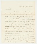 1861-06-13  Governor Washburn writes Isaac Currier about poor quality knapsacks