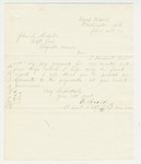 1861-06-21  Adjutant Edwin Bert forwards his accounts
