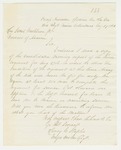 1861-08-27 Major Staples forwards the regimental morning report by Henry G. Staples