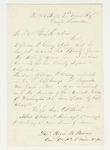 1861-09  Lieutenant Albert B. Hall requests information on bounty due William Cheney