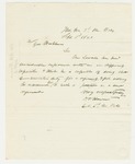 1861-09-03 Colonel Howard recommends Mr. Sewall for Quarter Master by Oliver Otis Howard
