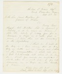 1861-09-15  Lieutenant Albert B. Hall requests a commission as Major