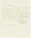 1861-10-17  Recruiting Officer Charles H. Howard recommends William A. Merrill as recruiting officer for the 13th Regiment