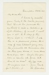 1861-10-20  Hannibal Hamlin recommends E.R. Mayo for Captain of a light artillery battalion