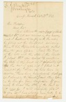 1861-10-28  Fenelon Barker, band leader, requests clarification of his rank and pay