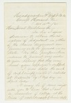 1861-11-04  Amasa Bigelow requests appointment as Adjutant in a new regiment