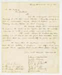 1861-11-09  Members of Company I requests that George B. Erskins not be commissioned an officer, as they believe him incompetent