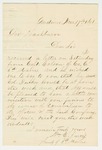 1861-11-17  William Jarvis writes Governor Washburn regarding Captain Colson and Colonel Tucker
