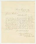 1861-11-17 Captain Moses Lakeman recommends George R. Erskine for 1st Lieutenant by Moses B. Lakeman