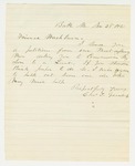 1861-11-23  Charles Greenleaf requests a commission for his son