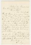 1861-11-25  Mr. Nye recommends Sergeant Winfield Scott Howe for promotion