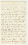 1861-12 Charles A.L. Sampson recommends Frank H. Rowland for a commission by Charles A.L. Sampson