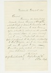1861-12-21  Captain F. Heath of Company H requests orders regarding deserter Henry Barney
