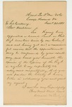 1861-12-22  Donald McIntyre solicits a commission